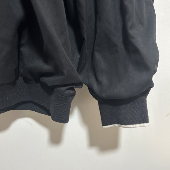 adidas Climashell Windbreaker Jacket Mens XL Black V Neck Elastic Hem Pullover - Picture 4 of 11